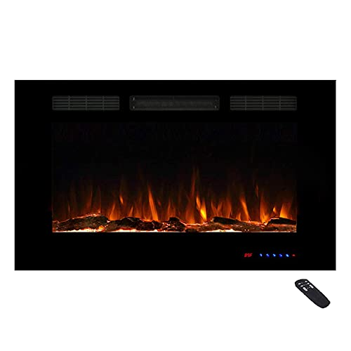 Masarflame 36" Recessed Electric Fireplace Insert