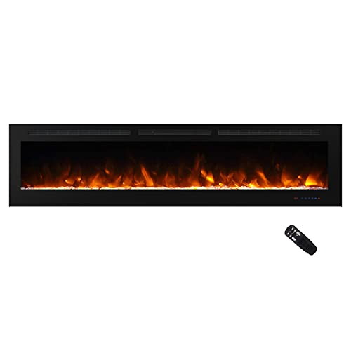 Masarflame 84" Recessed Electric Fireplace Insert
